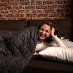 T400 Cotton Weighted Throw 15Lbs + Tote Bag