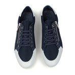 Versace Collection // Zipper Sneakers // Navy + White (Euro: 40)