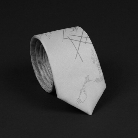 Boston Street Map Tie // Husky