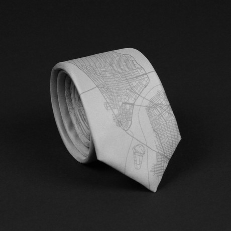 New York Street Map Tie // Husky
