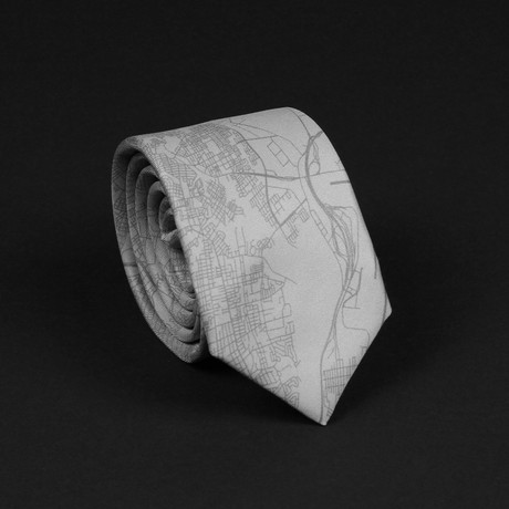 Philadelphia Street Map Tie // Husky