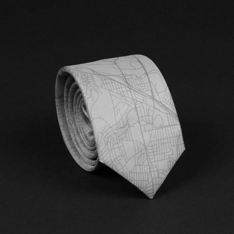 Washington D.C. Street Map Tie // Husky
