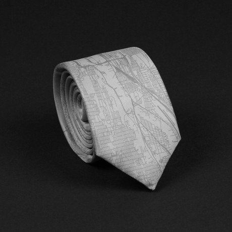 Seattle Street Map Tie // Husky