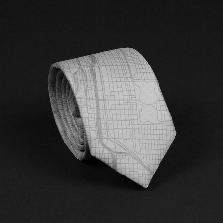 Chicago Street Map Tie // Husky