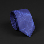 Yellowstone National Park Topo Tie // Navy