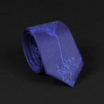 San Francisco Street Map Tie // Navy