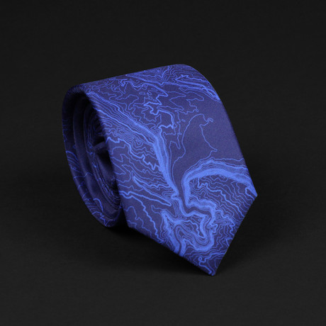 Arches National Park Topo Tie // Navy