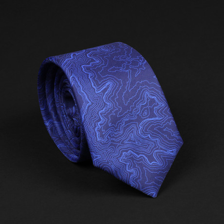 Grand Canyon National Park Topo Tie // Navy