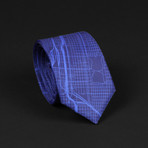 Chicago Street Map Tie // Navy