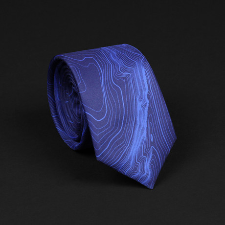 Rocky Mountain National Park Topo Tie // Navy