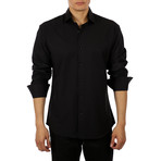 Coolidge Long-Sleeve Button-Up Shirt // Black (2XL)