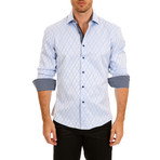 Carson Long-Sleeve Button-Up Shirt // Light Blue (3XL)