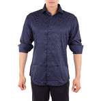 Carey Long-Sleeve Shirt // Navy (S)