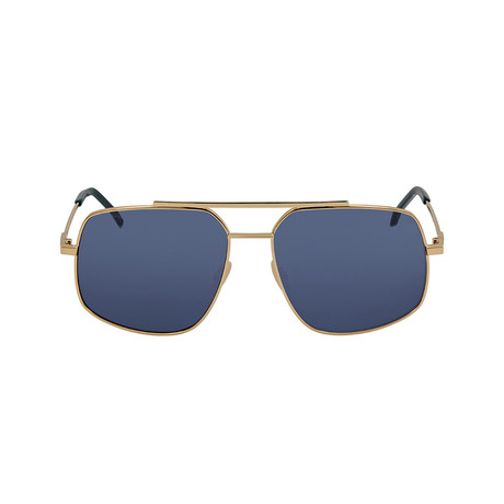 Fendi // Men's Sunglasses // Rose Gold + Blue