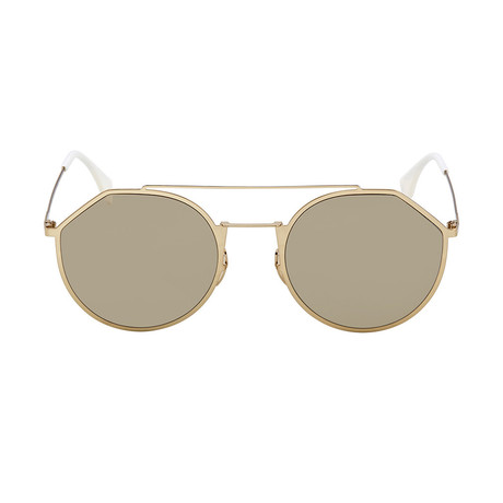 Fendi // Men's Sunglasses // Gold + Brown Gold