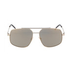 Fendi // Men's Sunglasses // Gold + Gray Bronze Mirror