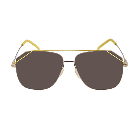 Fendi // Men's Sunglasses // Gold + Gray Blue