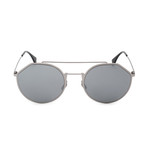 Fendi // Men's Round Sunglasses // Ruthenium + Black