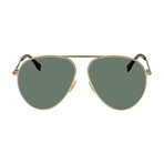 Fendi // Men's Sunglasses // Gold + Green