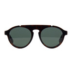 Fendi // Men's Sunglasses // Dark Havana + Green