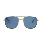 Fendi // Men's Square Sunglasses // Rose Gold + Blue