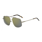 Fendi // Men's Sunglasses // Gold + Gray Bronze Mirror