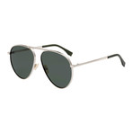 Fendi // Men's Sunglasses // Gold + Green