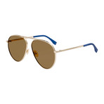 Fendi // Men's Sunglasses // Gold + Brown
