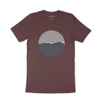 Segment Graphic T-Shirt // Burgundy (XL)