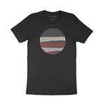 Torn Circle Graphic T-Shirt // Black (L)
