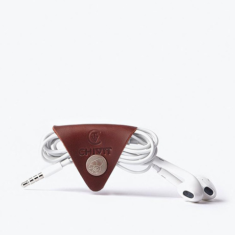 Cable Organizer // Red Brown