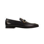 Salvatore Ferragamo // Tweed Leather 'Gancini' Dress Shoes // Black (US: 7.5)