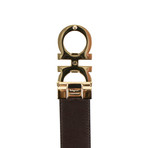 Gancini' Matte Buckle Belt // Black (34)