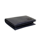 Revival' Gancini Fold-Over Wallet // Navy Blue