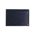 Revival' Gancini Sliding Card Wallet // Navy Blue