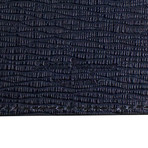 Revival' Gancini Sliding Card Wallet // Navy Blue