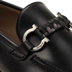 Salvatore Ferragamo // Leather 'Gancini' Loafer Dress Shoes // Black (US: 5)