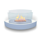 Anywhere Fireplace Lexington // Indoor/Outdoor Tabletop Fireplace + 6-Pack SmartFuel (Beige)