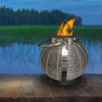 Anywhere Fireplace Jupiter // 2-in-1 Fireplace/Lantern + 12-Pack SunJel Fuel