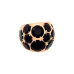 Mimi Milano 18k Rose Gold Diamond + Black Agate Ring // Ring Size: 7.5