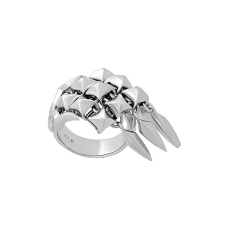 Stephen Webster Super stud Sterling Silver Pinky Ring // Ring Size: 3