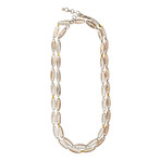 Gurhan Orb Sterling Silver + 24k Yellow Gold Necklace