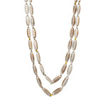 Gurhan Orb Sterling Silver + 24k Yellow Gold Necklace