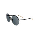 Men's Round Pilot Sunglasses // Light Gold