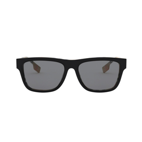 Men's Logo Square Sunglasses // Black II