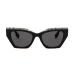 Women's Asian Fit Logo Butterfly Sunglasses // Black II