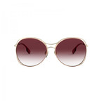 Women's Round Sunglasses // Gold + Pink
