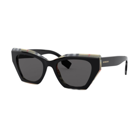 Women's Asian Fit Logo Butterfly Sunglasses // Black II