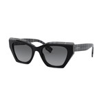 Women's Logo Butterfly Sunglasses // Black + Charcoal