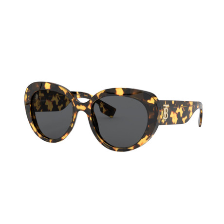 Women's Logo Cat Eye Sunglasses // Light Havana Brown